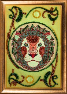 Bead Embroidery Kit Zodiac signs Leo 2901 15 х 10см