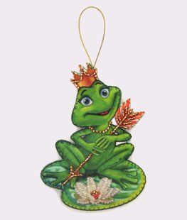 Bead Embroidery Kit Butterfly F098 Princess Frog 12 х 9 см