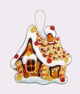 Bead Embroidery Kit Butterfly F148 Gingerbread House 10 х 11 см