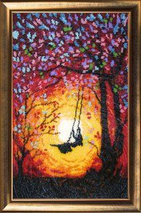 Bead Embroidery Kit Butterfly 458 Swing Have Wings 35 х 22 см