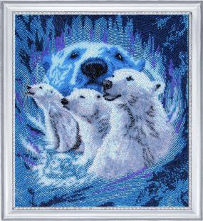Bead Embroidery Kit Butterfly 618 Nothern Lights 30 х 28 см