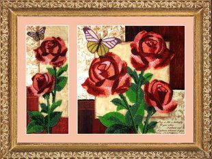 Bead Embroidery Kit Butterfly 258 Roses 26 х 10 26 х 26 см
