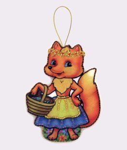 Bead Embroidery Kit Butterfly F109 Little Fox 12 х 9 см