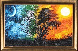 Bead Embroidery Kit Butterfly 462 Day and Night 23 х 36 см