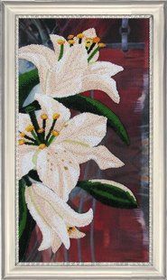 Bead Embroidery Kit Butterfly 211 Lillies 3 37 х 20 см