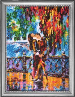 Bead Embroidery Kit Butterfly 463 Kiss after the Rain 35 х 26 см