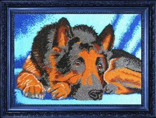 Bead Embroidery Kit Butterfly 571 Shepherd Dog 24 х 34 см