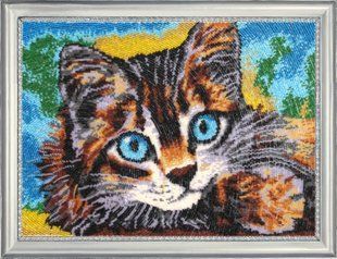Bead Embroidery Kit Butterfly 622 Kitty 26 х 35 см