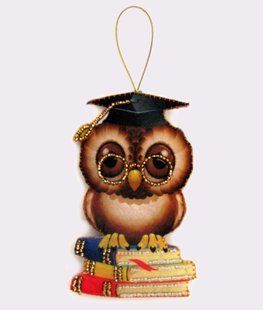 Bead Embroidery Kit Butterfly F113 Wise Owl 11 х 7 см
