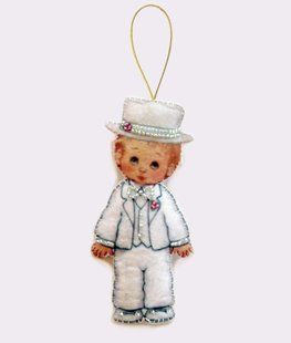 Bead Embroidery Kit Butterfly F062 Doll. Groom 12 х 7 см