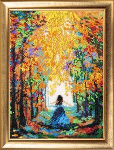 Bead Embroidery Kit Butterfly 465 Meeting the Sun 34 х 25 см