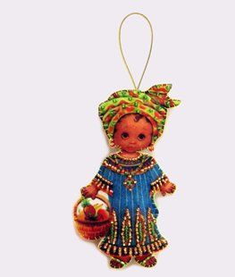 Bead Embroidery Kit Butterfly F063 Doll. Africa 12 х 7 см