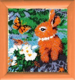 Схема для вишивки бісером Butterfly 947 "Зайченя" 14x14 см 947 фото