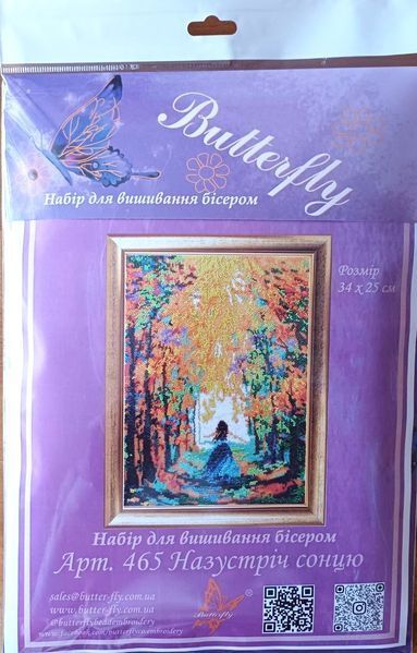 Набір для вишивання бісером Butterfly 465 Назустріч сонцю 34 х 25 см 465 фото