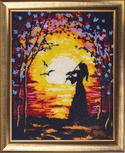 Bead Embroidery Kit Butterfly 808 Violin Player 34 х 27 см