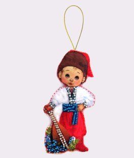 Bead Embroidery Kit Butterfly F064 Doll. Ukraine-М 12 х 7 см