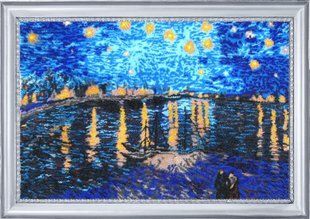 Bead Embroidery Kit Butterfly 365 Starry Night over the Rhone 34 х 52 см