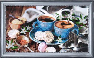 Bead Embroidery Kit Butterfly 266 Vanilla Coffee 22 х 39 см