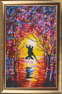 Bead Embroidery Kit Butterfly 810 Tango at the Sunset 35 х 22 см