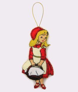 Bead Embroidery Kit Butterfly F117 Red Hood 12 х 6 см