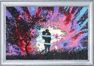 Bead Embroidery Kit Butterfly 468 Kiss at the Sunset 24 х 36 см