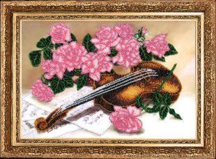 Bead Embroidery Kit Butterfly 267 Suite for the Violin 24 х 36 см