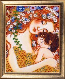Bead Embroidery Kit Butterfly 811 Mother and Child. After G. Klimt 33 х 27 см