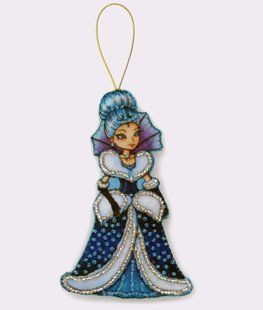 Bead Embroidery Kit Butterfly F118 Snow Queen 12 х 8 см