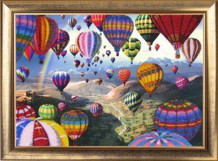 Bead Embroidery Kit Butterfly 368 Flight of Balloons 26 х 37 см