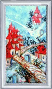 Bead Embroidery Kit Butterfly 370 Elven Town 2 38 х 21 см