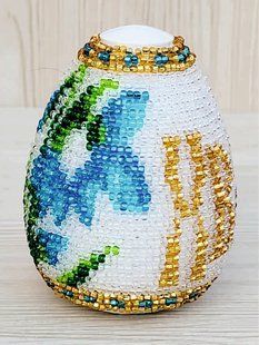 Decor "Easter Egg Purple Gold"