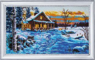 Bead Embroidery Kit Butterfly 320 Winter Night 29 х 53 см