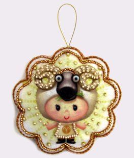 Bead Embroidery Kit Butterfly F121 Aries 10 х 10 см