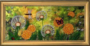 Bead Embroidery Kit Butterfly 222 Dundelions 17 х 38 см