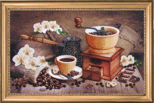 Bead Embroidery Kit Butterfly 272 Turkish Coffee 24 х 38 см