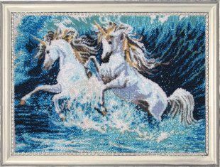 Bead Embroidery Kit Butterfly 632 Running on the Waves 26 х 36 см