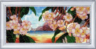 Bead Embroidery Kit Butterfly 323 In the Land of Magnolies 16 х 38 см