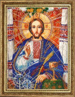 Bead Embroidery Kit Butterfly 817 Christ the Saviour (after O. Okhapkin) 35 х 26 см