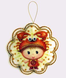 Bead Embroidery Kit Butterfly F124 Cancer 10 х 10 см