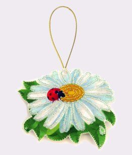 Bead Embroidery Kit Butterfly F022 Camomile 9 х 11 см