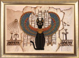 Bead Embroidery Kit Butterfly 634 Egyptian Cat 26 х 37 см