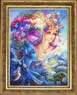Bead Embroidery Kit Butterfly 818 Three Graces 36 х 27 см