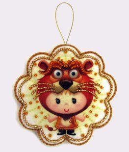 Bead Embroidery Kit Butterfly F125 Leo 10 х 10 см