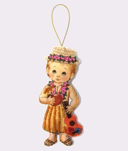 Bead Embroidery Kit Butterfly F075 Doll. Hawaii-М 12 х 7 см