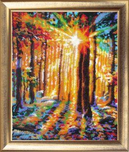 Bead Embroidery Kit Butterfly 376 Sun Beams P. 2 32 х 26 см