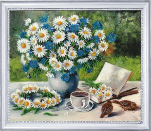 Bead Embroidery Kit Butterfly 276 Camomile Mood 27 х 32 см
