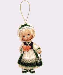 Bead Embroidery Kit Butterfly F049 Doll. Ireland 12 х 7 см