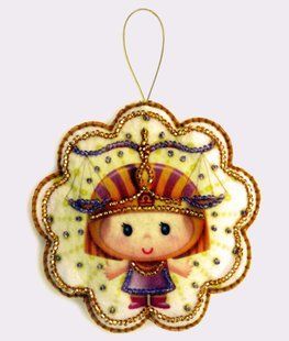 Bead Embroidery Kit Butterfly F127 Libra 10 х 10 см
