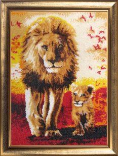 Bead Embroidery Kit Butterfly 638 Father and Son 35 х 25 см