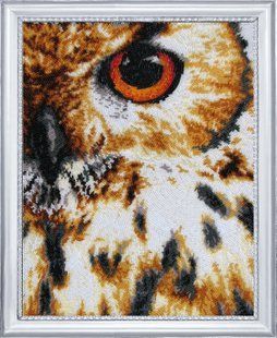 Bead Embroidery Kit Butterfly 530 Eye of the Owl 33 х 26 см